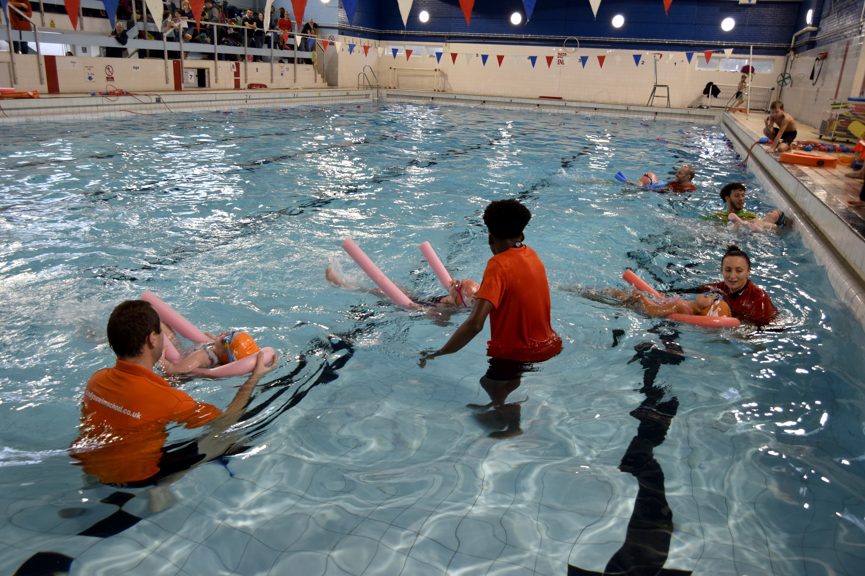 Cindys Swim School Gala - swim teachers keep an eye childrens swimming lessons